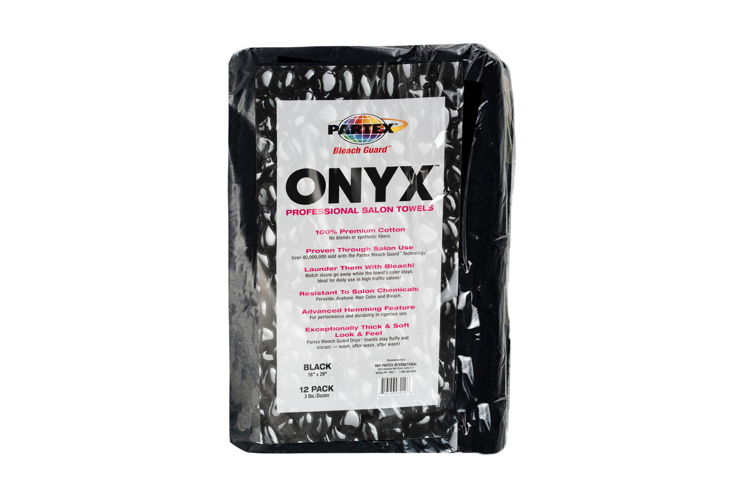 ProTex Bleach Guard Onyx™ 16"x29" Towels - 12/Pack - 3.0 lb per pk