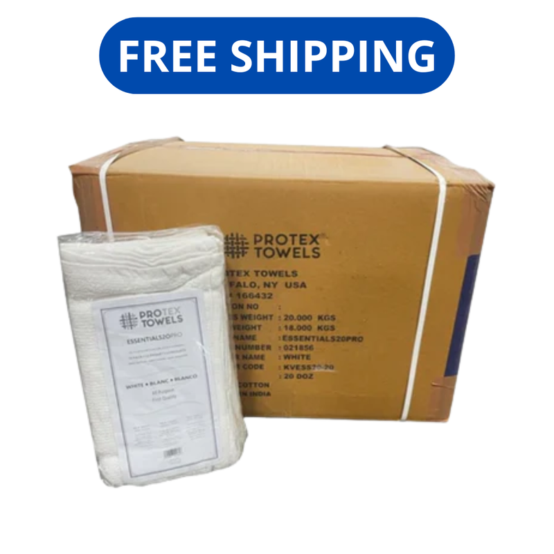 ProTex Essentials20PRO™ White 14"x25" Towels - Case Pack - 2.0 lb per pk