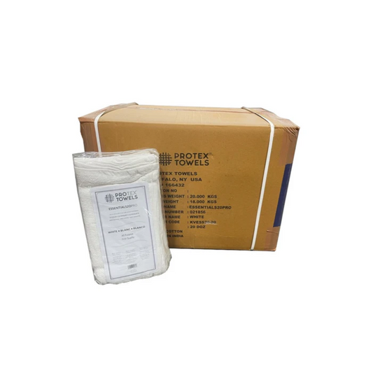 ProTex Essentials20PRO™ 14" x 25" White Towels - Case Pack