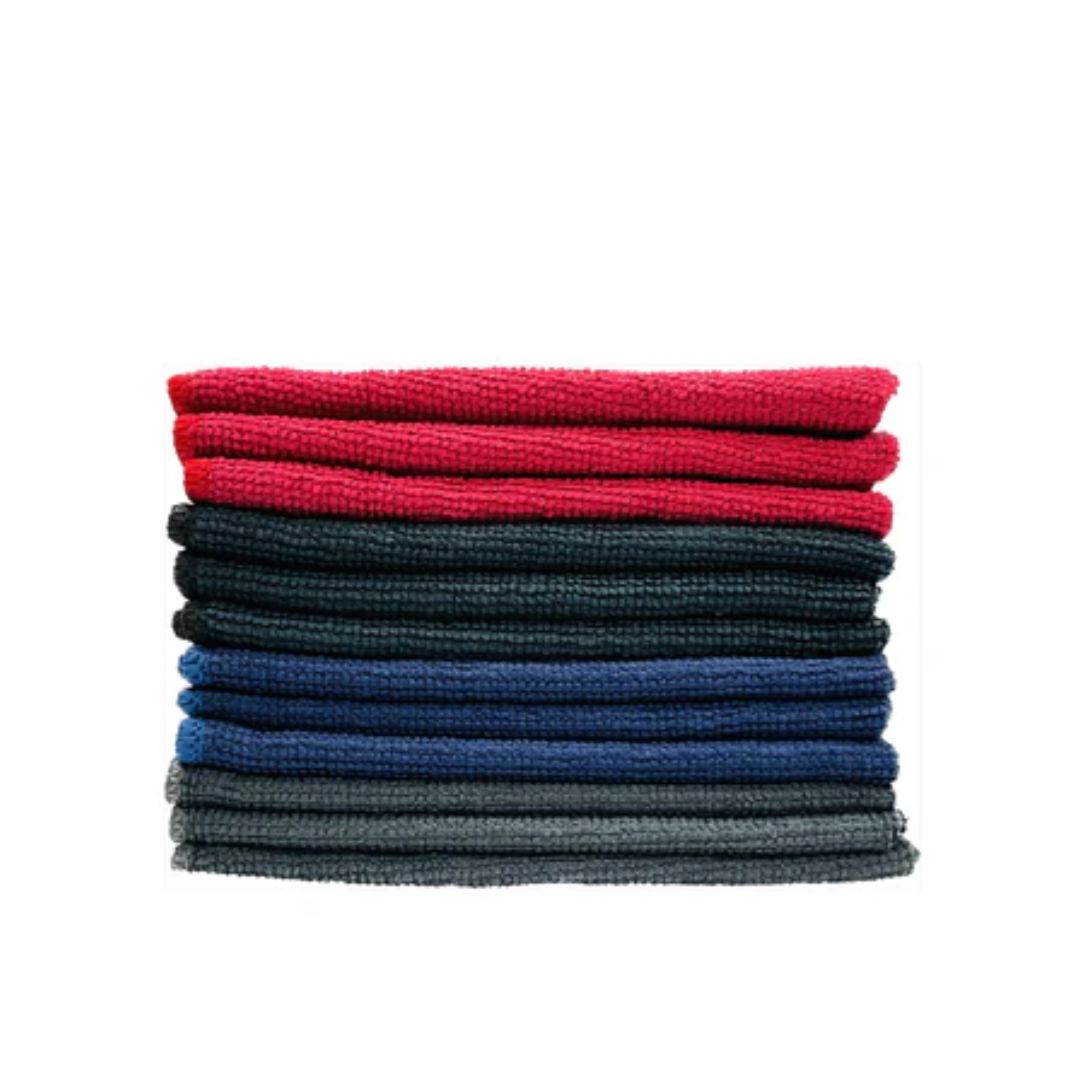 ProTex micro4™ Microfiber 12"x12" Towels - 12/Pack - 0.5 lb per pk