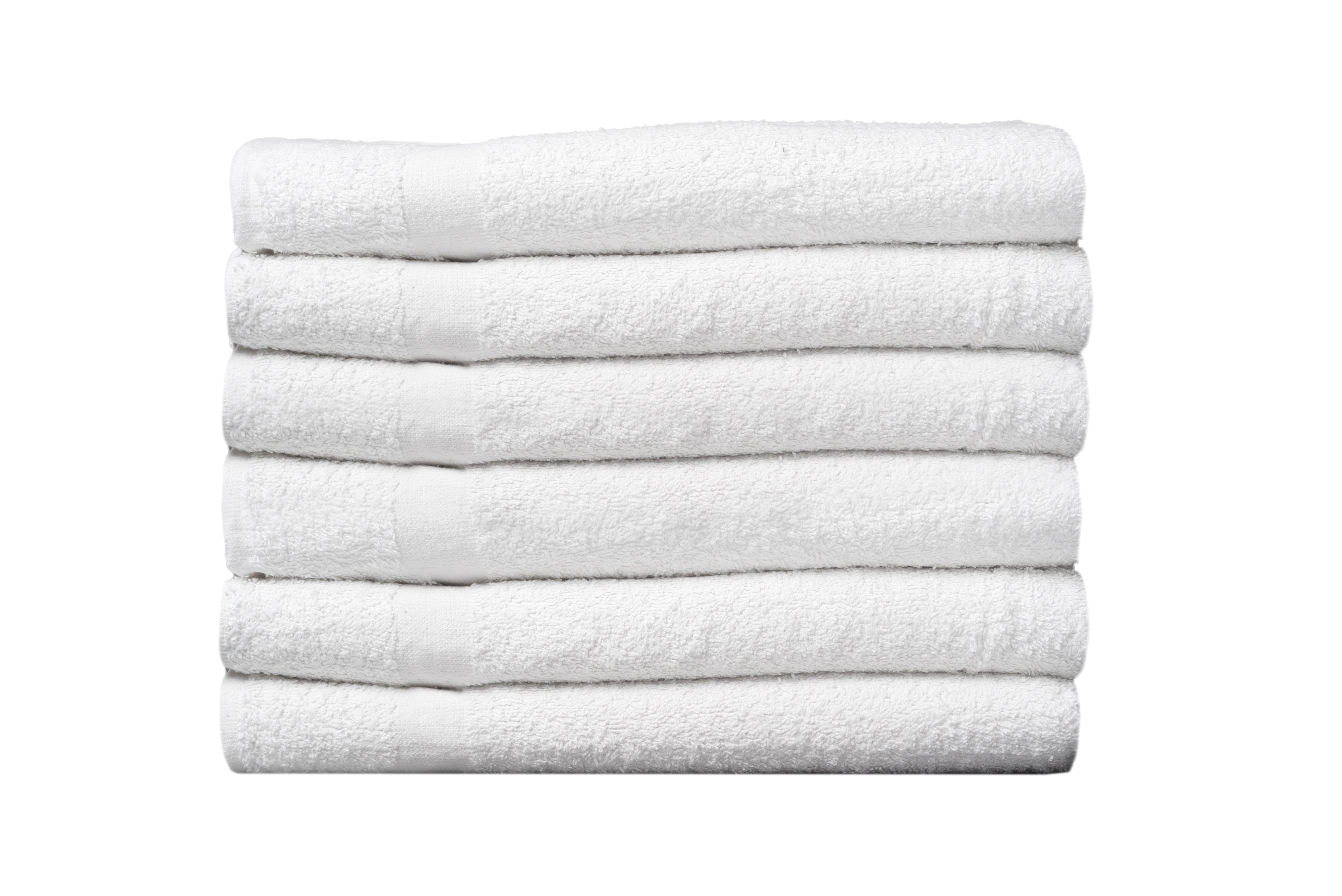 Partex Supreme 24 x 50 White Towels - 24 x 50